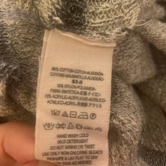 Free People Long Gray Striped Sweater or dress - Picture 9 of 9